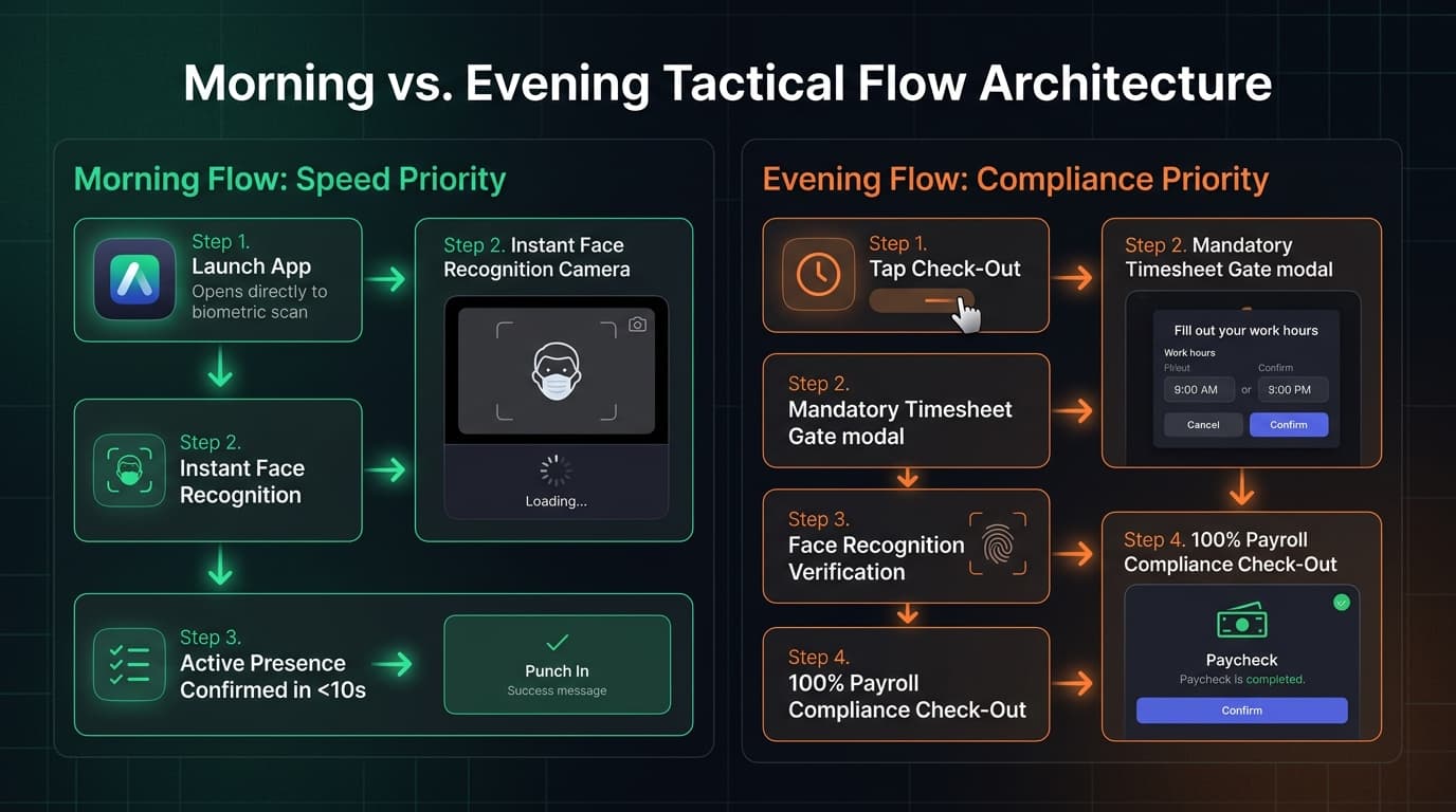 BAS Mobile: Unifying Remote Attendance & Timesheet Workflows into a High-Speed Experience